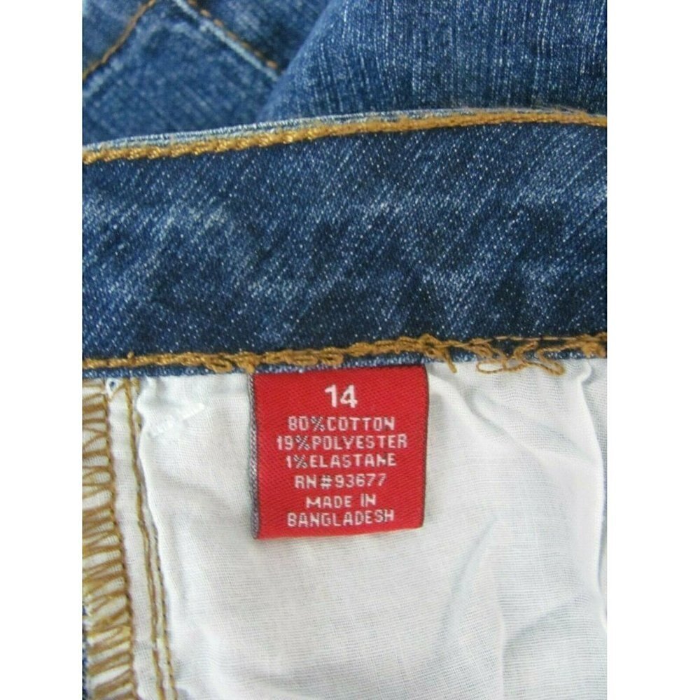 Arizona Jeans Capris Junior's Size 14 (30 x 19) Medium Wash Medium Rise New - Picture 5 of 10